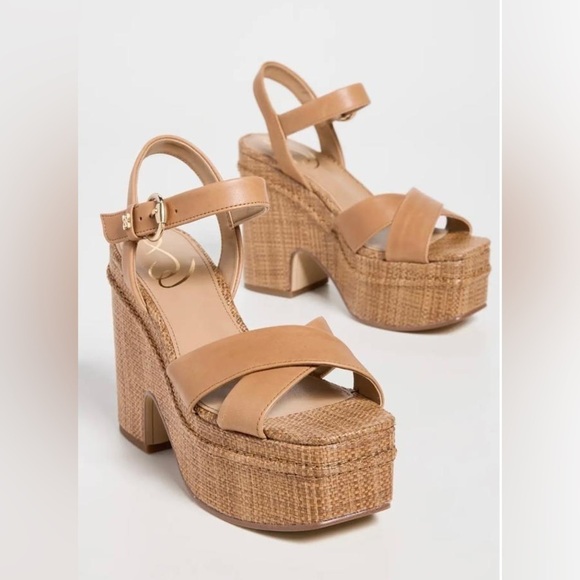 NIB Sam Edelman Trianna Strappy Espadrille Platform Sandals - Picture 2 of 14